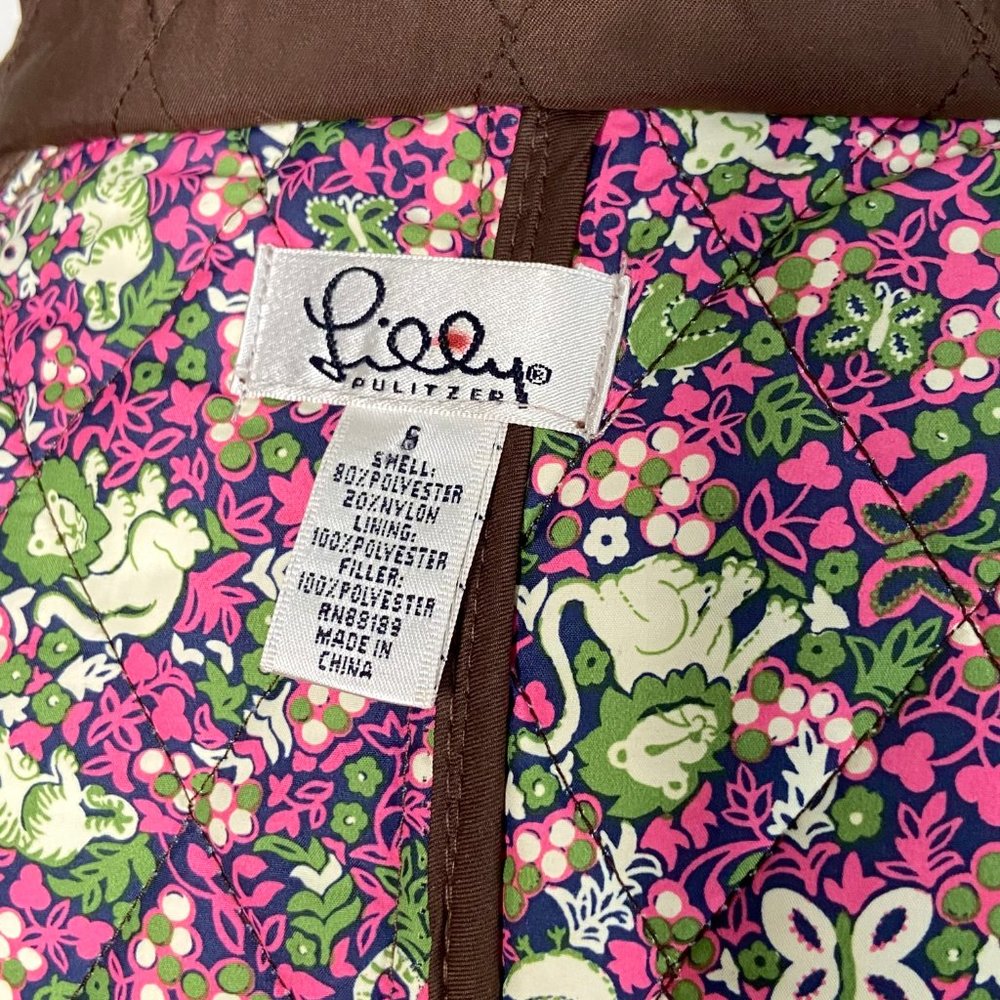 Lilly Pulitzer Lightweight Quilted Button Jacket-S - Picture 8 of 9